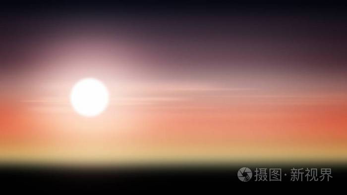 月色背景夜渐变光 抽象圆 照片 正版商用图片2p4hcj 摄图新视界