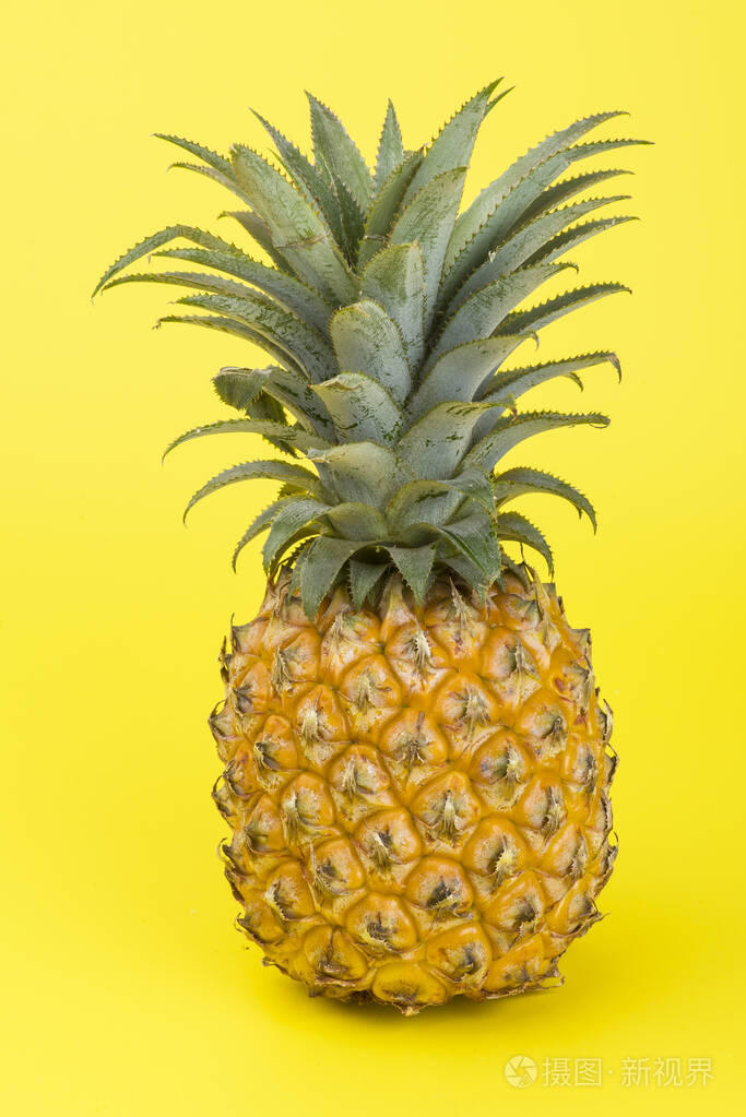 一种黄色的菠萝创意热带水果c
