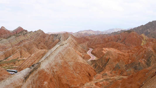 张掖丹霞地貌优美自然景观图片