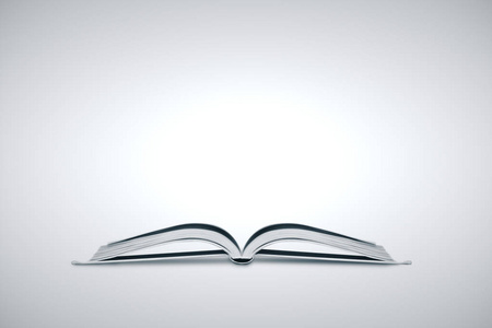 桌面上的书灰色桌面上的空白书照片