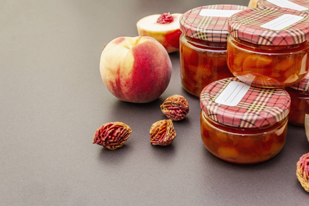 白桃酱白桃果酱,蜜饯,酸辣酱照片