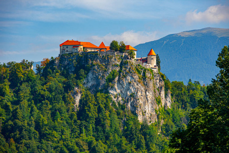 斯洛文尼亚流血城堡的景色图片