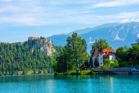 斯洛文尼亚流血城堡的景色图片