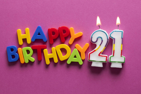 多彩快乐生日蜡烛图片