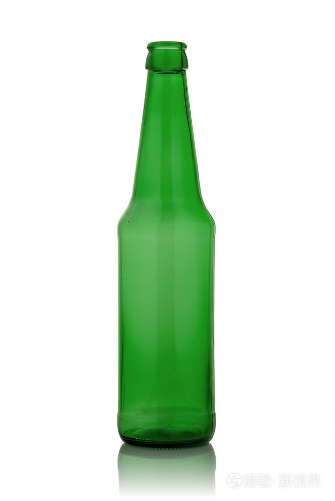 绿色空啤酒瓶