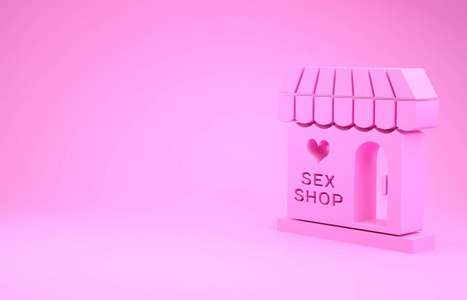 性用品商店,网上性用品商店,成人性用品概念.极简主义概念.