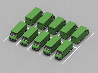 运钞车停车场照片