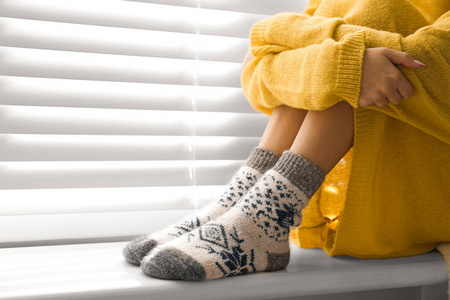 针织的袜子图片