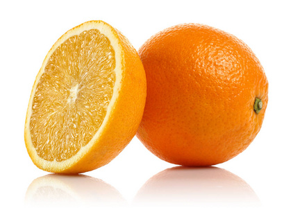半个鲜橘子图片