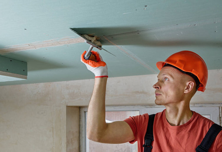 石膏板接缝图片