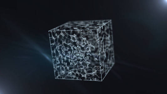 潘多拉一个奢侈的立方体形式的神器-神秘的潘多拉盒子.照片