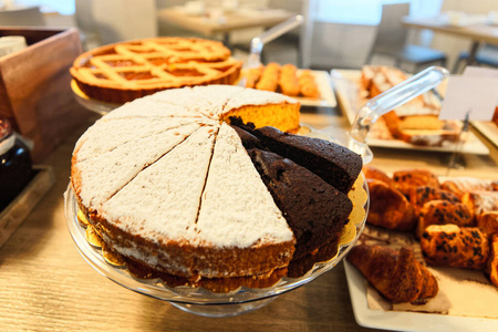 咖啡厅和面包房的糕点分类图片