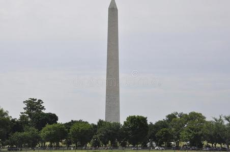 华盛顿纪念碑从华盛顿地区关于哥伦比亚美利坚合众国