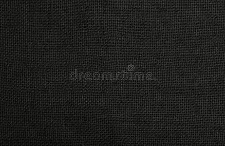 纤维帆布黑的粗麻布黄麻纤维帆布背景质地照片