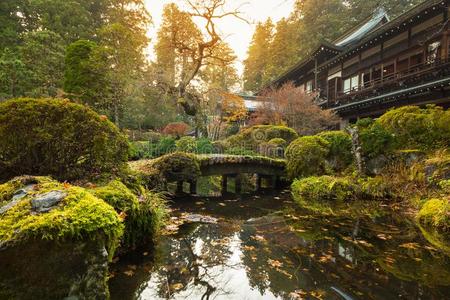 秋的池塘采用日光国家的公园