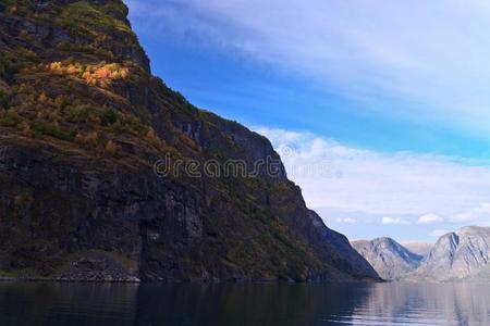 风景优美的风景关于指已提到的人挪威人峡湾.