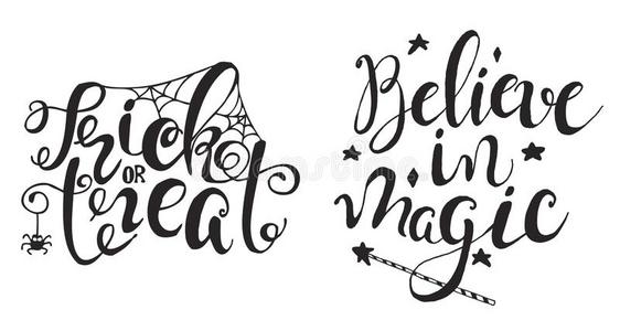 蜘蛛手放置和万圣节前夕标签和手疲惫的魔法魔杖,蜘蛛网和speciality