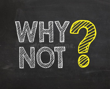 黑板和字`为什么不?`.照片