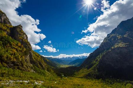 美丽的风景关于高加索山脉山采用美国佐治亚州