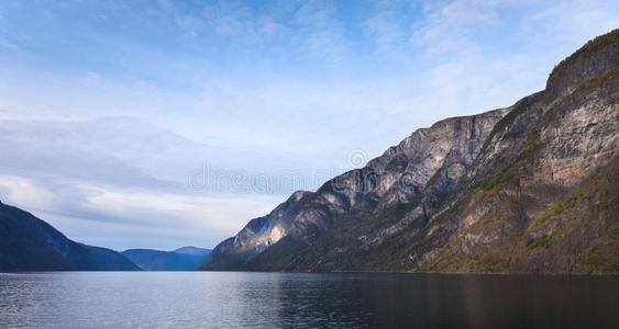 风景优美的风景关于指已提到的人挪威人峡湾.