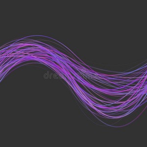几何的波状的线条背景说明从紫色的科洛尔