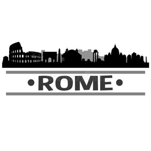 罗马地平线城市偶像矢量艺术设计