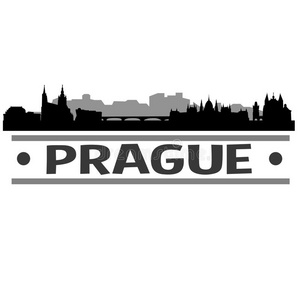 布拉格地平线城市偶像矢量艺术设计