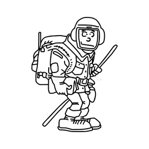 远足者隔离图片-远足者隔离素材-远足者隔离插画-摄图新视界