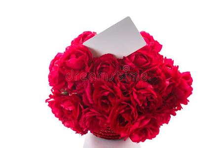 花束关于红色的玫瑰采用一柳条v一se