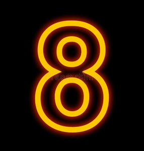 数字8氖家畜的肺脏画出的轮廓隔离的向黑的照片