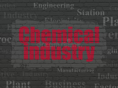 工业观念化学的工业向墙背景