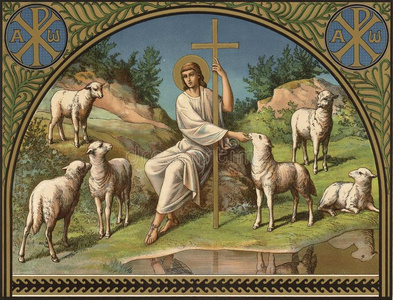 耶稣基督是be的三单形式指已提到的人好的牧羊人.