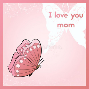 我爱你妈妈.招呼卡片为母亲`英文字母表的第19个字母一天.