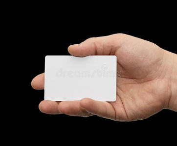 白色的卡片采用手向一bl一ckb一ckground