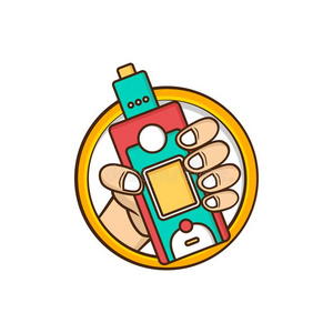 蒸馏器电的纸烟水汽摩登派-吸电子烟生活照片