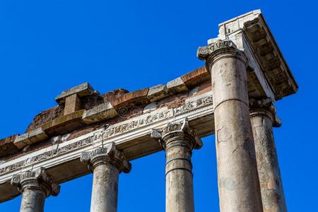 古代的古罗马的柱,罗马,意大利