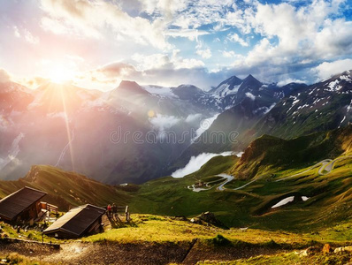 美丽的山风景