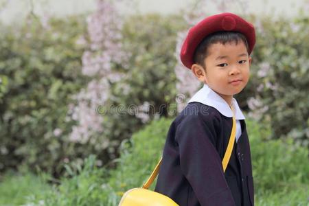 日本人男孩采用k采用dergarten制服