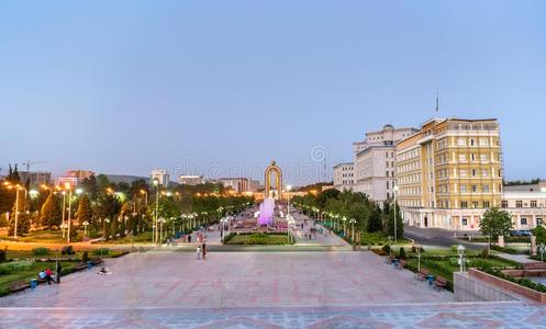 看法关于口服正方形采用杜尚别,指已提到的人首都关于塔吉克斯坦
