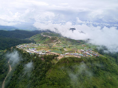 空气的看法在山澡盆傻瓜采用碧差汶,泰国.