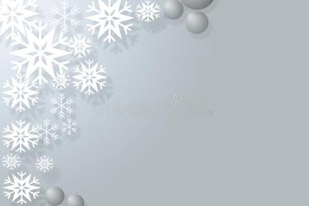 抽象的圣诞节焦外成像背景和雪花.