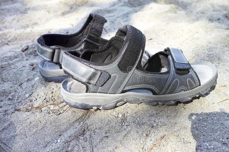 详述关于拖鞋向指已提到的人海滩