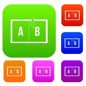 孩子们alphabet字母表放置颜色收集