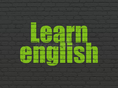 学习观念学习英语向墙背景