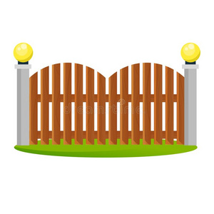 木制花园的栅栏图片-木制花园的栅栏素材-木制花园的栅栏插画-摄图新