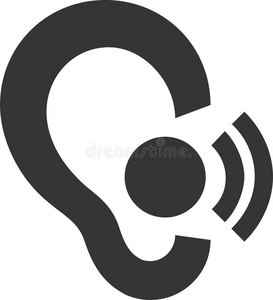 采用耳朵戴在头上的耳机或听筒不用电线的呼唤听力帮助