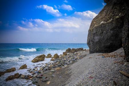 早的早晨和平的南方中国海海scape