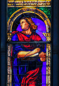玷污的玻璃关于SaoTomePrincipe圣多美和普林西比茅房指已提到的人圣经新约福音书的作者