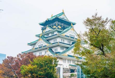美丽的建筑学在大阪城堡