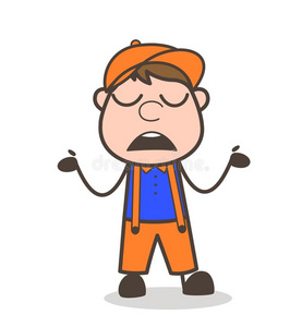 动漫口工漫画皱眉面容和敞开的口矢量说明照片